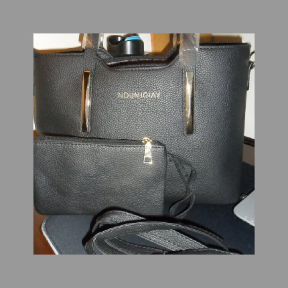 New-NOUMIQIAY Luxury Women PU Leather Shoulder Crossbody Bag Handbags Set